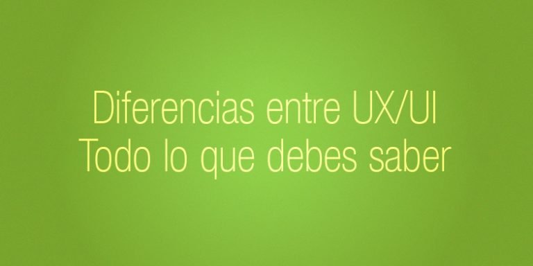 Diferencias entre UX/UI