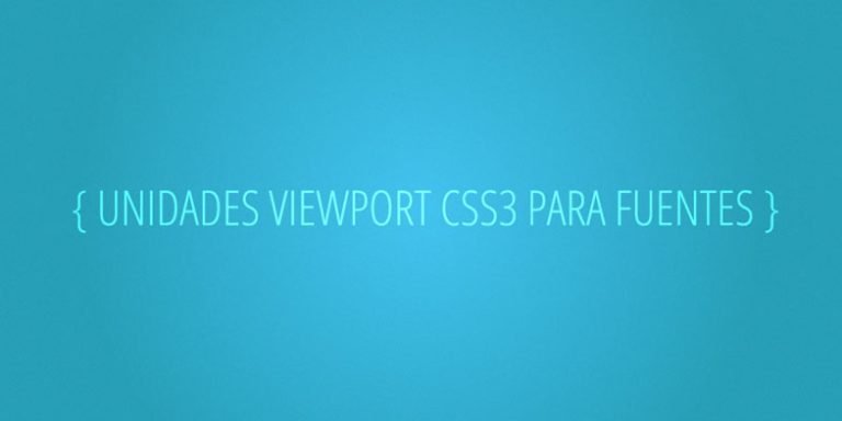 Unidades Viewport CSS